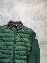 Moncler green tricot cardigan