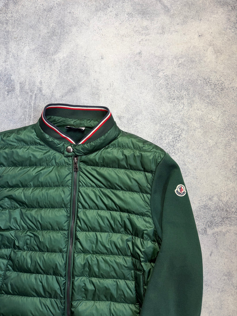 Moncler green tricot cardigan