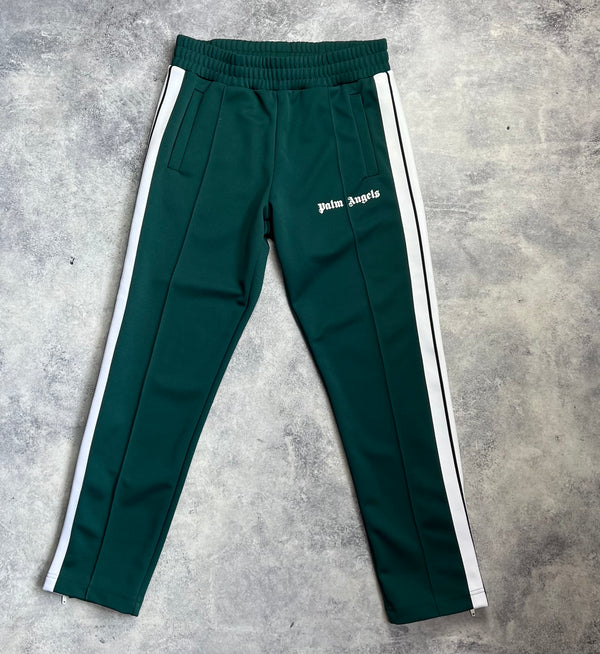 Palm angels dark green track pants
