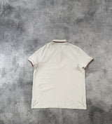 Moncler white polo shirt