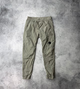 CP company silver nylon cargo trousers