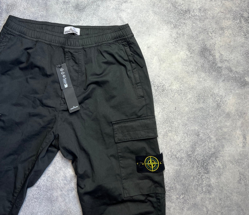 Stone island charcoal grey cargo trousers