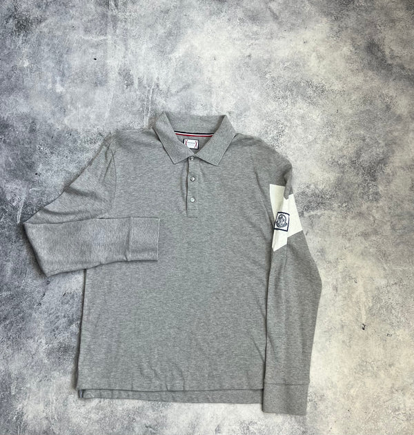Moncler grey L/S gamme bleu polo shirt