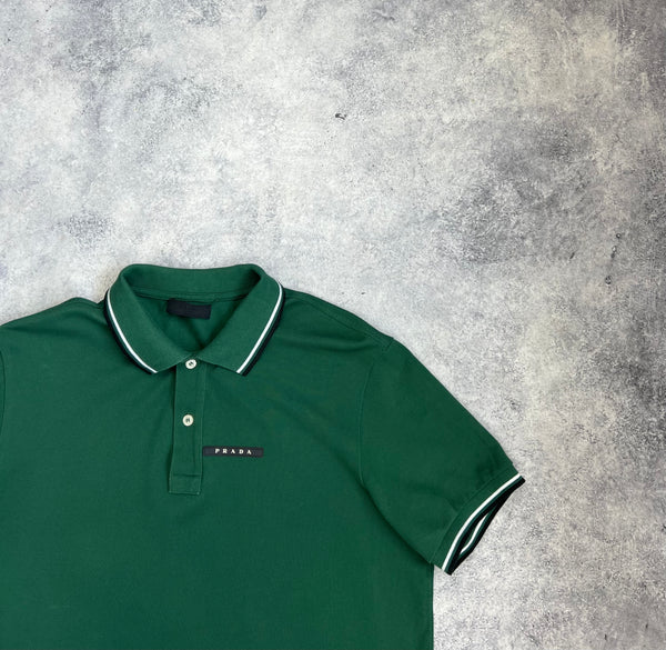 Prada green polo shirt