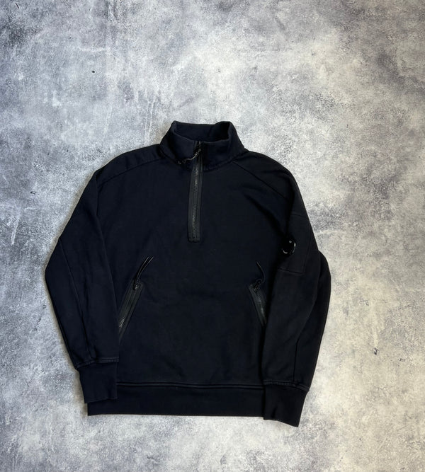 CP company black 1/4 zip jumper