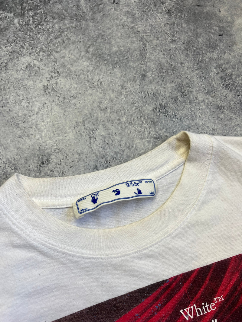 Off-white sprayed Caravaggio painting white tee