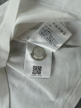 Moncler white polo shirt