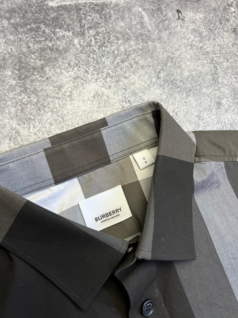 Burberry short sleeve charcoal shirt