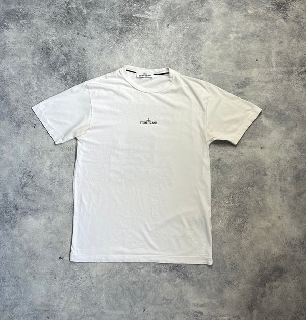 Stone island black & white graphic tee