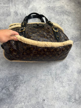 Louis Vuitton limited edition shearling thunder handbag