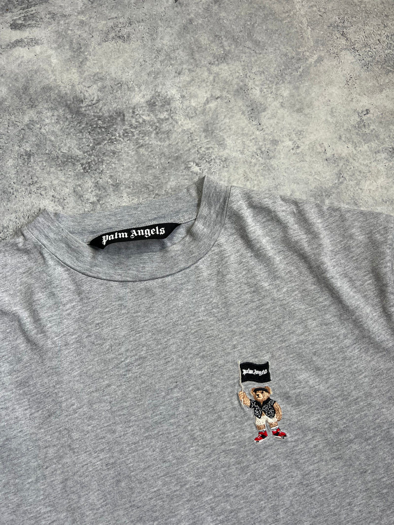 Palm angels grey small pirate bear tee