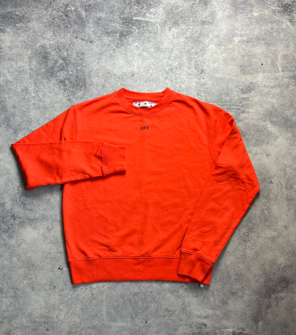 Off-white stencil orange jumper