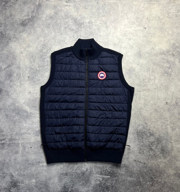 Canada goose navy Hybridge knit gilet