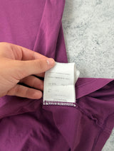 Moncler purple double logo tee