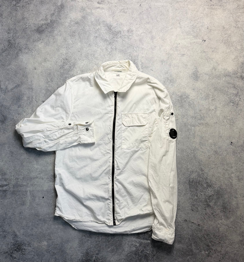 CP company white overshirt