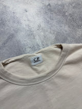 CP company cream embroidered jumper