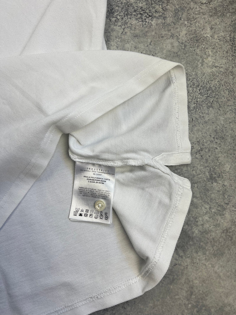 Moncler white polo shirt