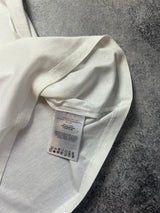 Moncler white double logo tee