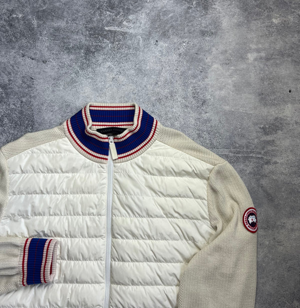 Canada goose cream hybridge knit jacket