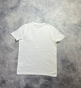 Moncler white double logo tee