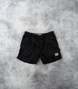 CP company black nylon chrome swim shorts