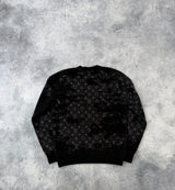 Louis Vuitton distressed monogram wool jumper