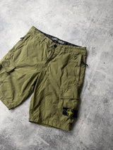 Stone island SS21 khaki green cargo shorts