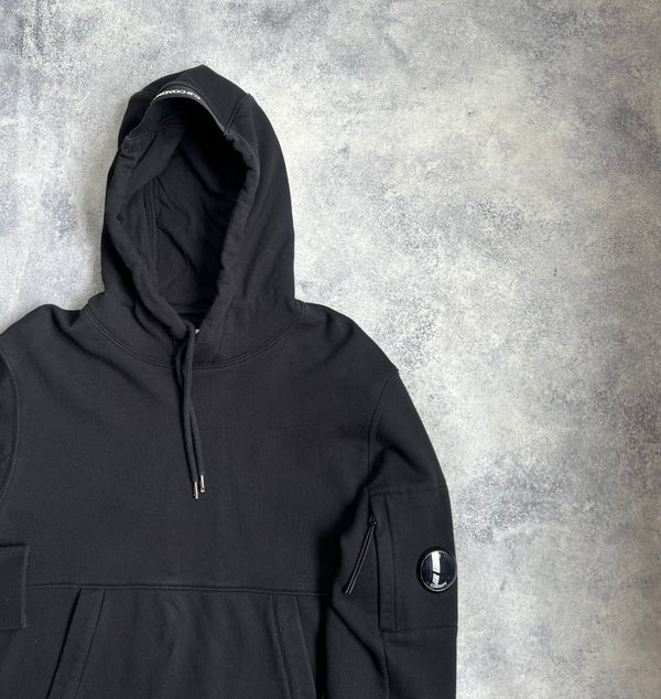 CP company black pullover hoodie