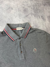 Moncler grey polo shirt