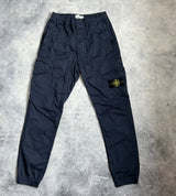 Stone island 2021 navy cuffed cargo trousers