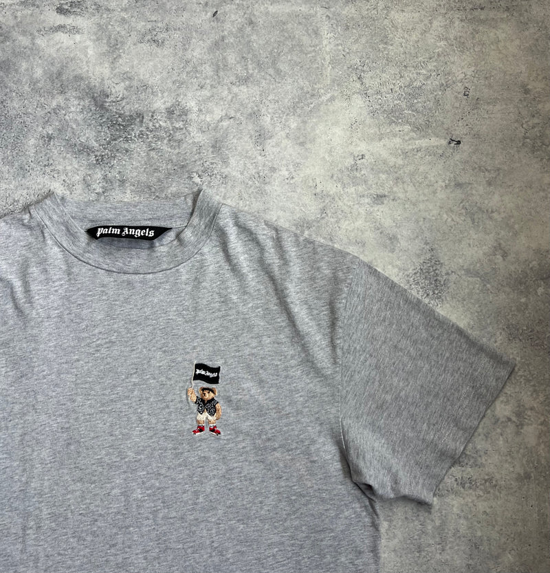 Palm angels grey small pirate bear tee