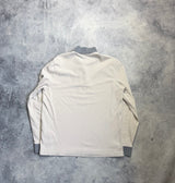 Moncler cream & grey L/S polo shirt