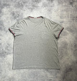 Moncler grey arm logo tee