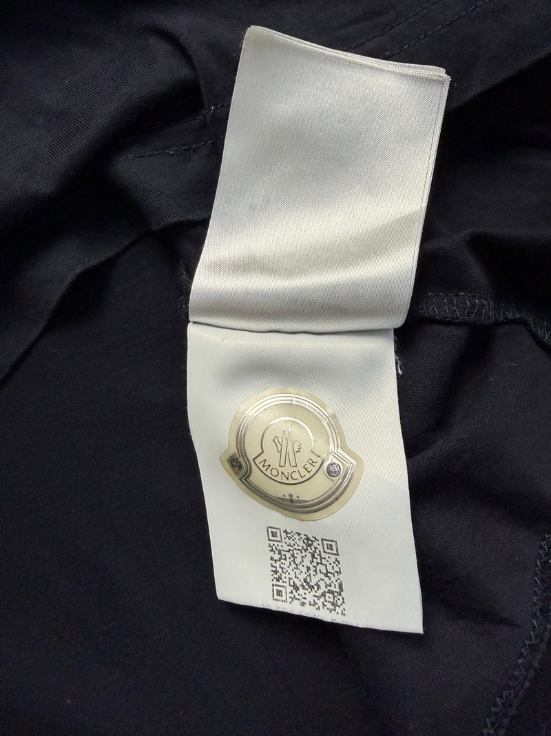 Moncler navy arm logo tee