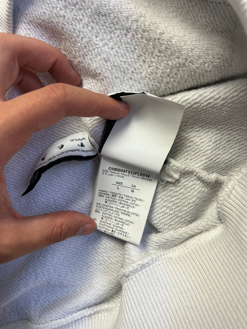 Off-white metal arrow white hoodie