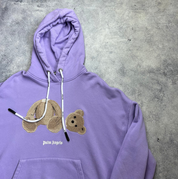 Palm angels lilac kill the bear hoodie