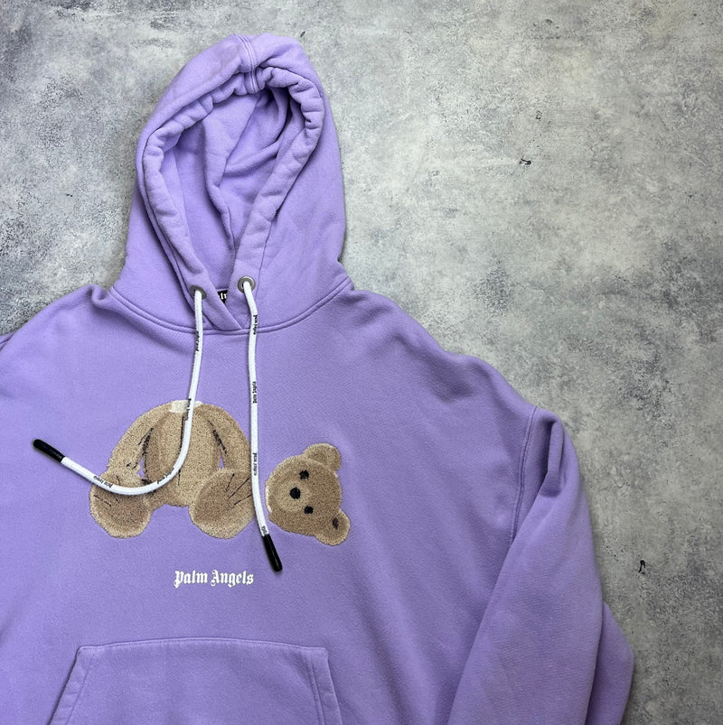 Palm angels lilac kill the bear hoodie