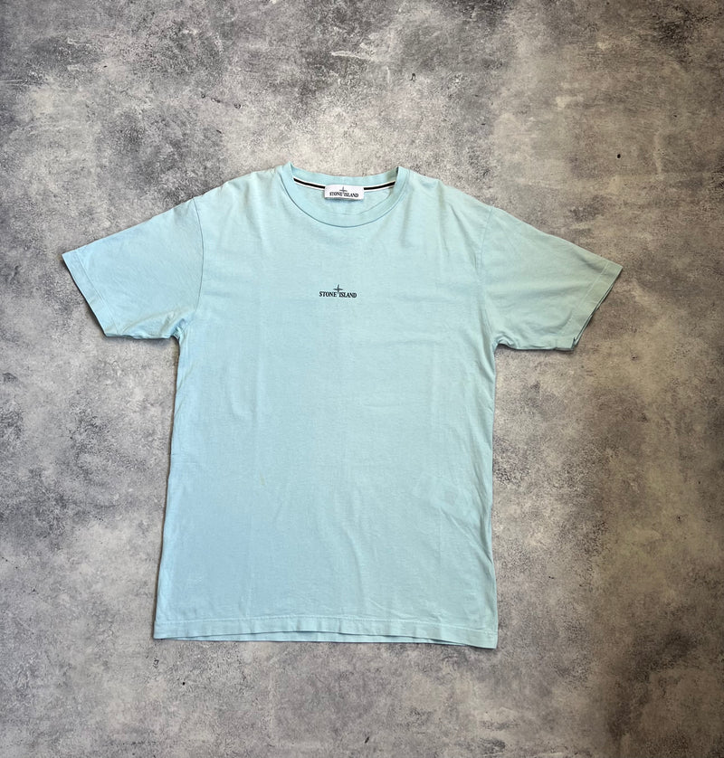 Stone island 2022 baby blue graphic tee