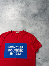 Moncler red 1952 box graphic tee