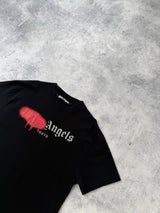 Palm angels black Tokyo spray tee