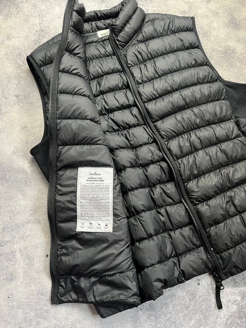 Stone island 2017 black micro yarn down gilet