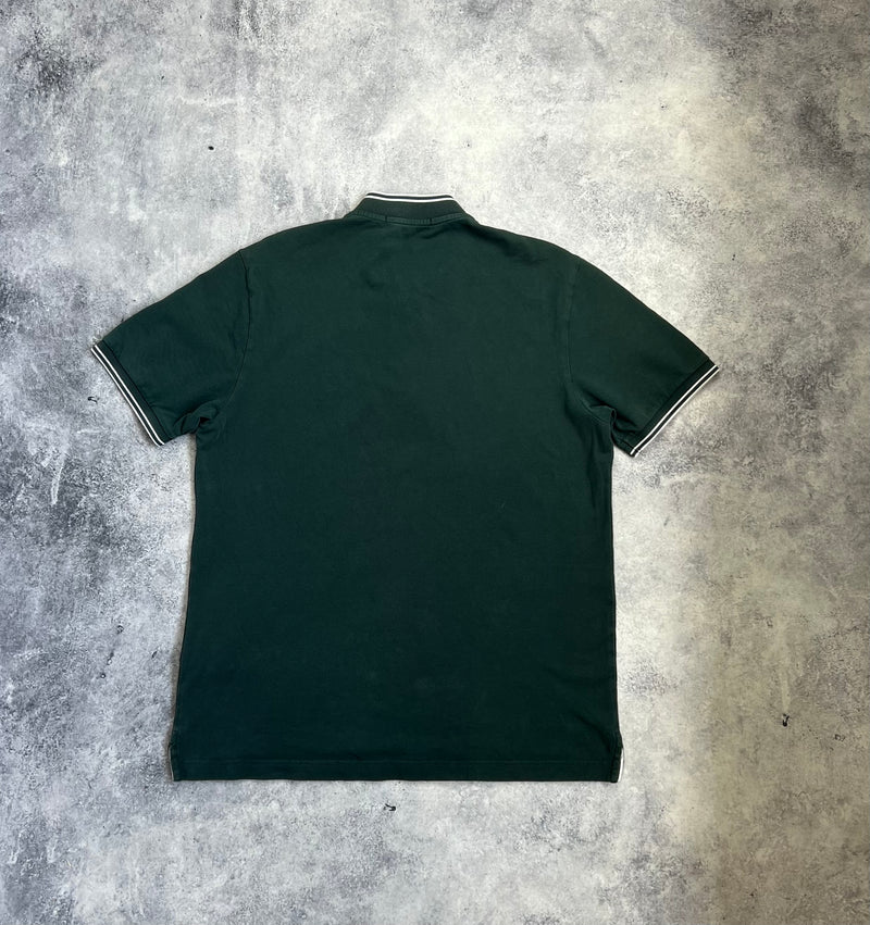 Stone island 2018 dark green polo shirt