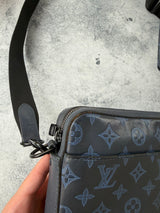 Louis Vuitton blue shadow monogram duo messenger