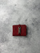 Gucci vintage GG red monogram wallet