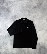 Moncler black L/S polo shirt