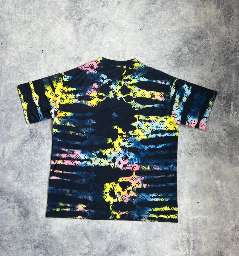 Louis Vuitton monogram tie & dye printed tee