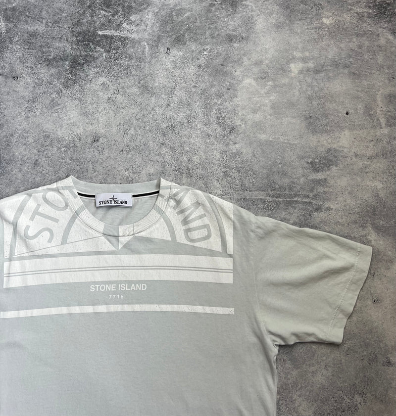 Stone island 2022 grey graphic tee