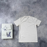 Burberry check patch white tee