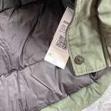 Stone island 2020 khaki green micro reps down gilet with packable hood