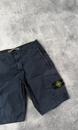 Stone island SS19 tela navy cargo shorts